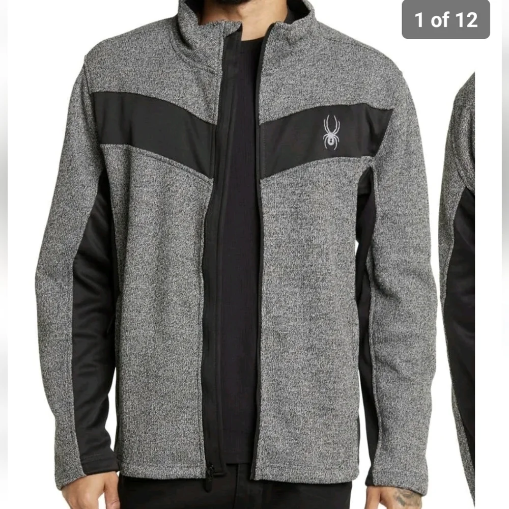 SPYDER Ray Full Zip Jacket Charcoal Heather